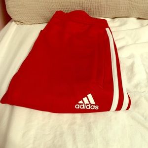 Red Adidas Track pants